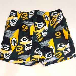 PACKERS|Men's NFL Team Apparel Lined Swim Suit|Size Medium